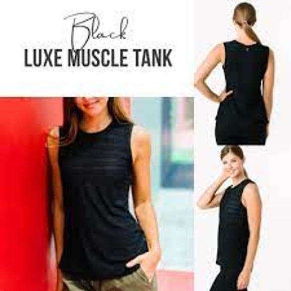 Zyia Black Luxe Muscle Tank Size L. NWT. - Picture 1 of 3